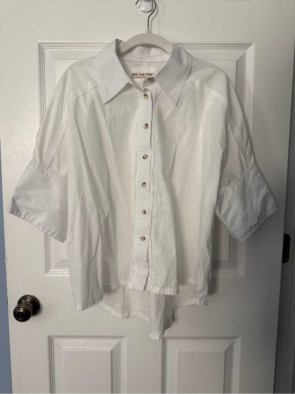 We The Free Ivory Seaside Cotton Button Down - Size S